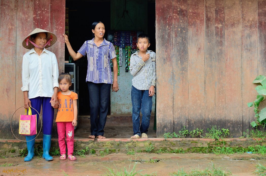 Famiglia nella provincia di Bac Giang